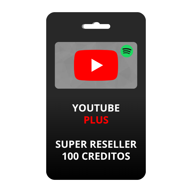 Youtube plus super reseller 100 creditos